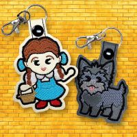Chibi Wizard of Oz Key Rings - Dorothy and Toto