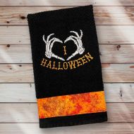 I Love Halloween Towel